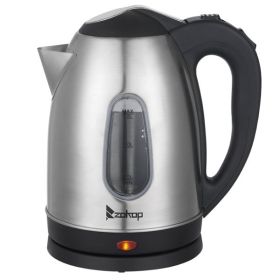US Standard ZOKOP HD-1802S 120V 1200W 1.5L Stainless Steel Electric Kettle with Water Window [Same code 00574412]